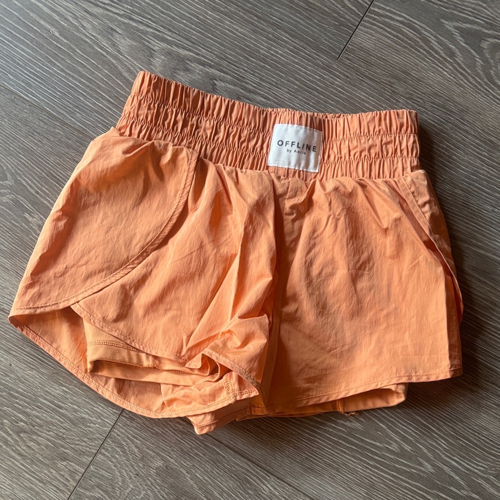 Aerie Vibrant Orange Athletic Shorts